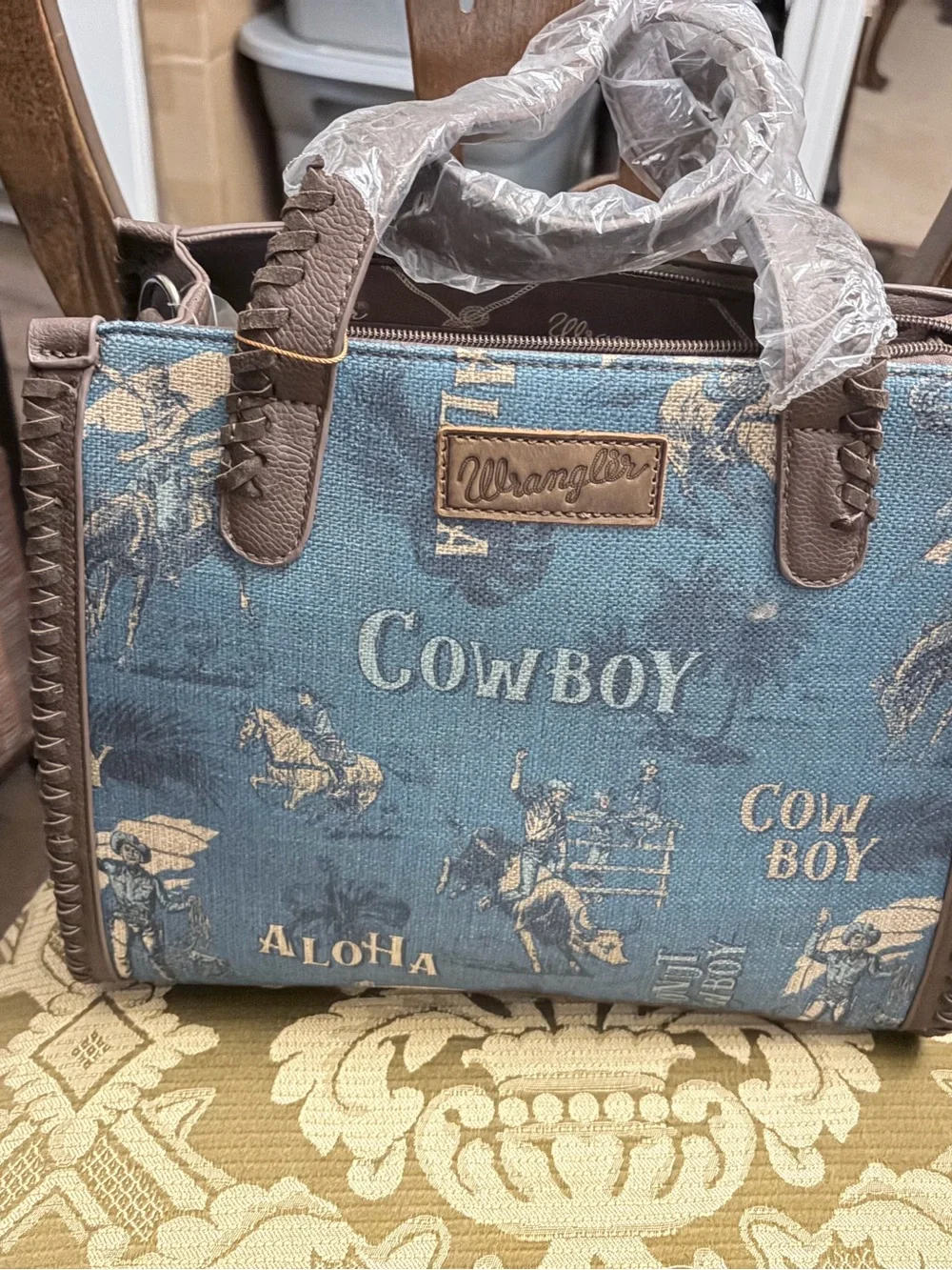 Wrangler blue canvas